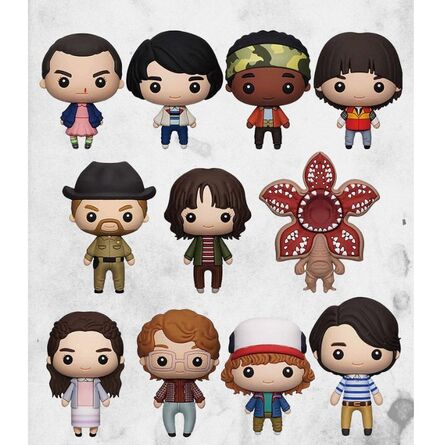 Μπρελόκ Stranger Things 3D Foam Bag Clip 1τμχ Τυχαία Επιλογή