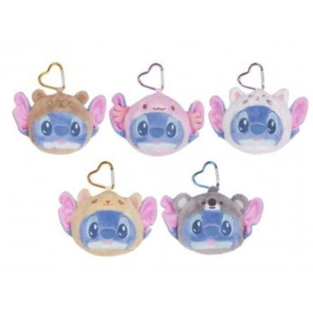 Λούτρινο Μπρελόκ Disney Stitch In Hoodie Bagclip Random (1pc) 1τμχ Τυχαία Επιλογή