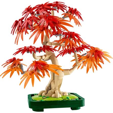 LEGO® Botanical Collection: Japanese Red Maple Bonsai Tree (10348) Along with an Easter Candle