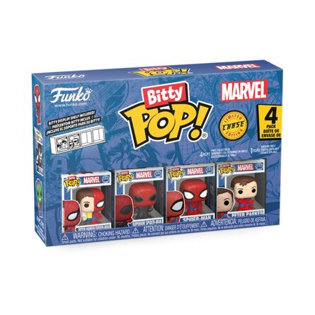 Φιγούρες Funko Bitty Pop! 4-Pack Marvel Spider-Man - Peter Parker/ Spider-Man, Superior Spider-Man, Spider-Man