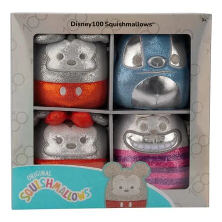 Λούτρινα Squishmallows Disney 100 Anniversary 4 pack