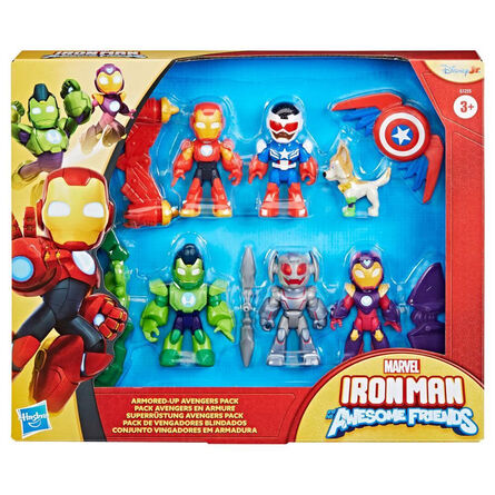 Μινι Φιγούρες Hasbro Marvel Iron Man And His Awesome Friends: Armored Up Avengers Pack - Figures (G1255)