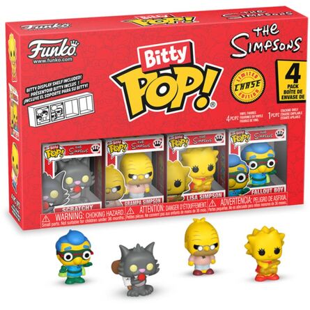 Φιγούρες Funko Bitty Pop! 4-Pack The Simpsons Scratchy, Grampa Simpson, Lisa Simpson, Fallout Boy