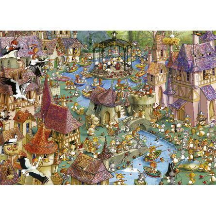 Puzzle 29496 Tr Ruyer Bunnytown 1000 Pieces