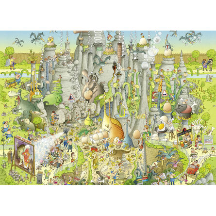 Puzzle 29727 St Funky Zoo Jurassic Habitat 1000 Pieces