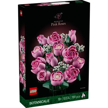 LEGO® Botanicals: Bouquet Of Pink Roses (10374) Along with an Easter Candle