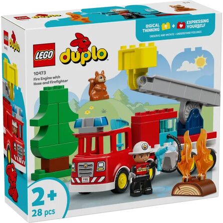LEGO® DUPLO® Town: Fire Truck with Hose and Firefighter (10473)