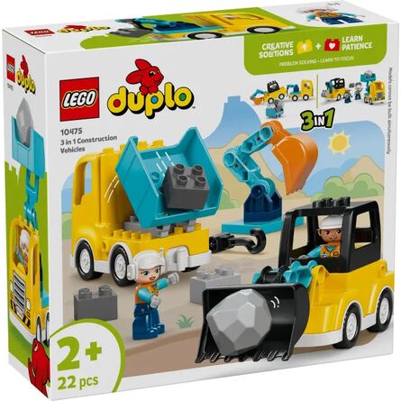 LEGO® DUPLO® Town: 3 in 1 Construction Vehicles (10475)