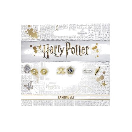 Σκουλαρίκια Harry Potter Time Turner, Chocolate Frog and Lightning Bolt Stud Earrings