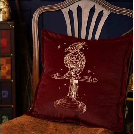 Harry Potter Alumni Velvet Cushion  Fawkes