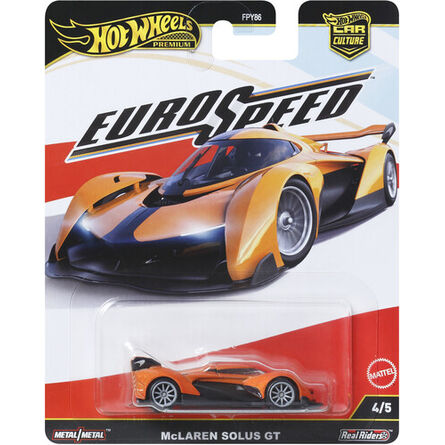 Mattel Hot Wheels Premium Car Culture: Euro Speed - McLaren Solus GT Vehicle (JBK78)