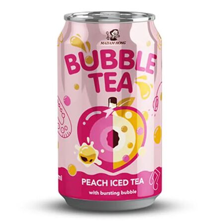 Madam Hong Bubble Tea Peach