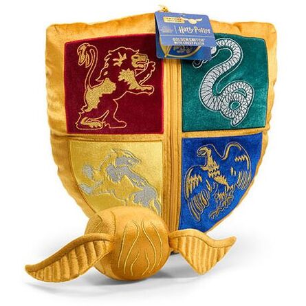 Μαξιλάρι Λούτρινο Harry Potter Hogwarts's Blazon and Golden Snitch