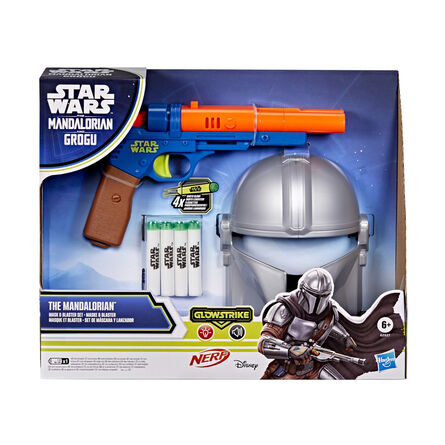 Διαδραστικό Παιχνίδι Hasbro Disney: Nerf Glowstrike Star Wars The Mandalorian and Grogu - The Mandalorian Mask & Blaster Set (G2527)