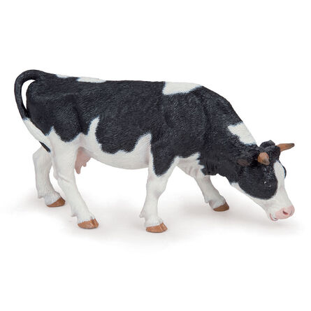 Papo 51150 Black and White Grazing Cow