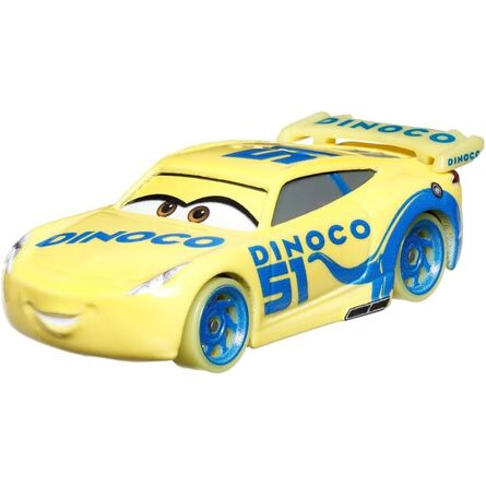 Αυτοκινητάκι Mattel Disney Cars: Glow Racers - Dinoco Cruz Ramirez Vehicle (HPG81)
