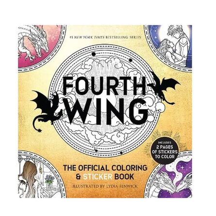 Βιβλίο Ζωγραφικής Και Αυτοκόλλητων  Fourth Wing