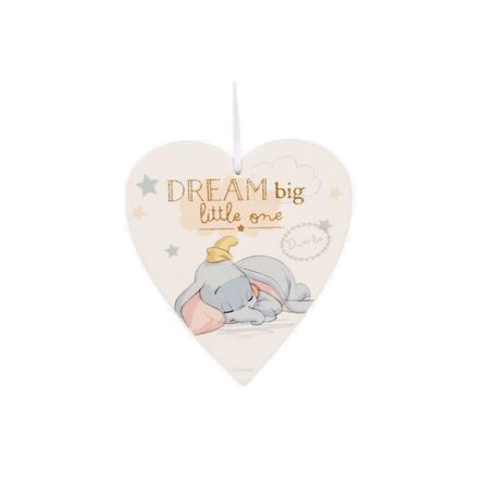 Disney Magical Beginnings Heart Plaque 'Dream Big'