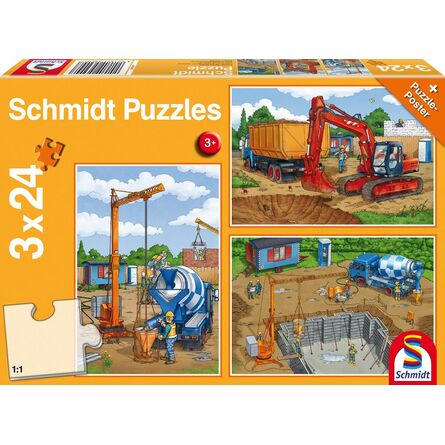 Puzzle 56200 Construction Work Ahead 3x24 Pieces