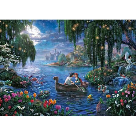 Puzzle 57370 Kinkade Disney The Little Mermaid And Prince Eric 1000 Pieces