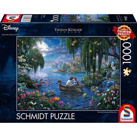 Puzzle 57370 Kinkade Disney The Little Mermaid And Prince Eric 1000 Pieces