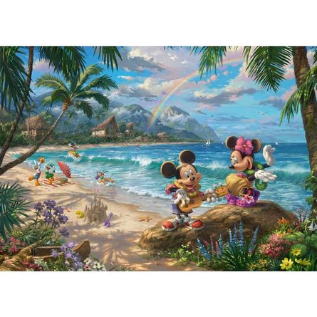 Παζλ 57528 Kinkade Disney Minnie & Mickey In Hawaii 1000 Κομμάτια