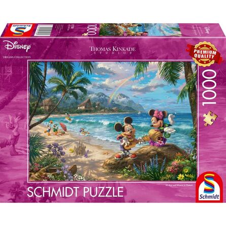 Παζλ 57528 Kinkade Disney Minnie & Mickey In Hawaii 1000 Κομμάτια