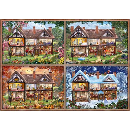 Puzzle 58345 House Of Four Seasons 2000 Pieces