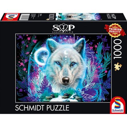 Puzzle 58515 Sheena Pike Neon Arctic Wolf 1000 Pieces