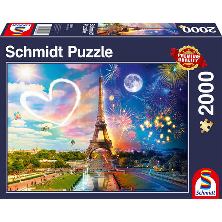 Puzzle 58941 Paris, Day And Night 2000 Pieces
