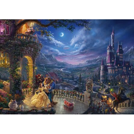 Παζλ 59484 Kinkade Disney The Beauty And The Beast, Dancing In The Moonlight 1000 Κομμάτια