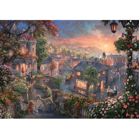 Παζλ 59490 Kinkade Disney Lady And The Tramp 1000 Κομμάτια