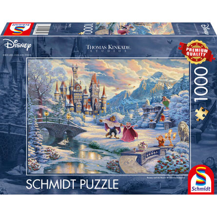 Παζλ 59671 Kinkade Disney Beauty And The Beast Winter Enchantment 1000 Κομμάτια