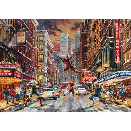 Puzzle 59959 Kinkade Marvel Deadpool, Snow Day 1000 Pieces