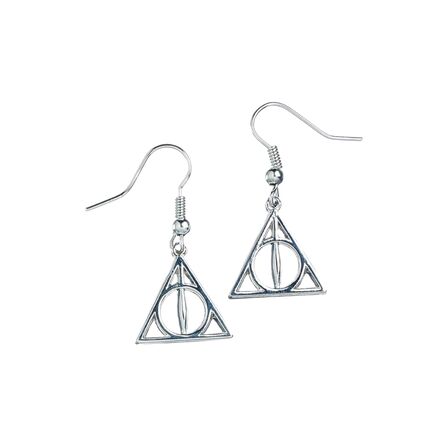 Σκουλαρίκια Harry Potter Deathly Hallows Sterling Silver Drop Stud Earrings