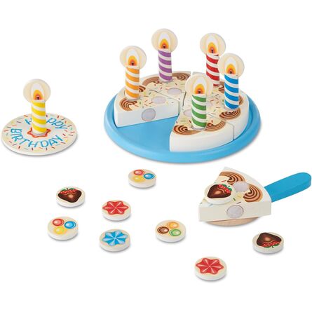 Παιχνίδι Μαγειρικής Melissa & Doug Pretend Play: Ξύλινη Τούρτα Γενεθλίων (6074876)