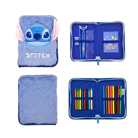 Κασετίνα Με Αξεσουάρ Stitch Fluffy
