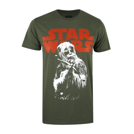 Star Wars Chewie Crossbow Military T-shirt
