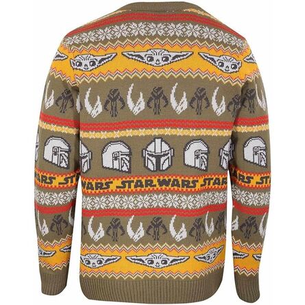 Χριστουγεννιάτικο Πουλόβερ Star Wars The Mandalorian Green Christmas Jumper