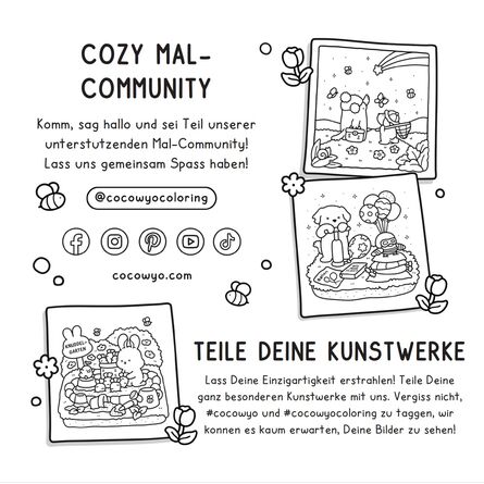 Βιβλίο Ζωγραφικής Coco Wyo Cozy Cuties (DE)