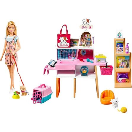 Κούκλα Mattel Barbie: Pet Supply Store Playset (GRG90)