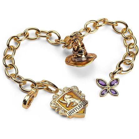Βραχιόλι Harry Potter Lumos Hufflepuff Charm Bracelet