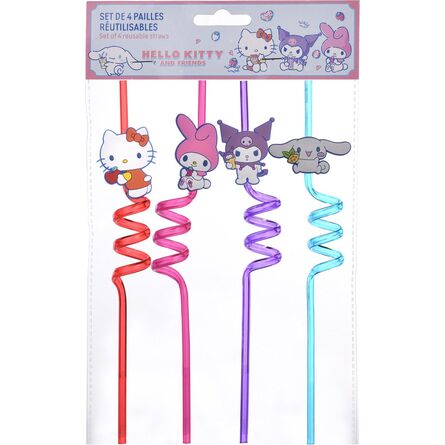 Καλαμάκια Σετ Hello Kitty Set Of 4 Straws