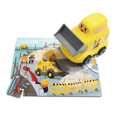 Childrens Puzzle 130910 Wooden Puzzles In Bulldozer