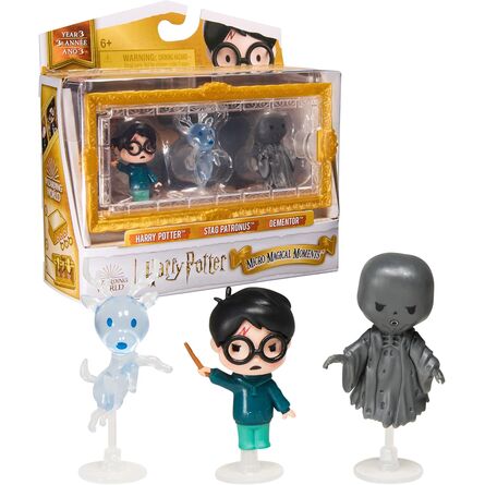 Spin Master Harry Potter: Micro Magical Moments - Harry Potter/Stag Patronus/Dementor Figures Set (6069437)