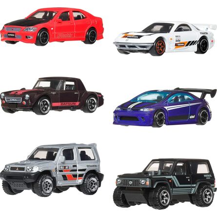 Mattel Hot Wheels: 1:64 Thematic - Streets of Japan Set of 6 (JLB23)