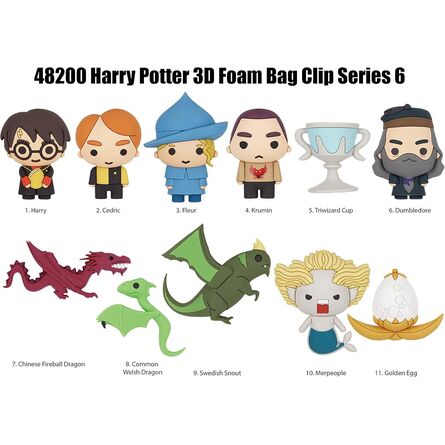 Μπρελόκ Monogram: Harry Potter (Series6) (BlindBag/Random) 3D Foam Bag Clips Figures 1τμχ Τυχαία Επιλογή