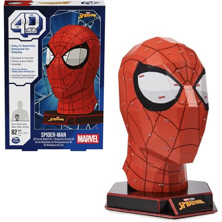 Παζλ Spin Master Marvel: 4D Build - Spider-Man 3D Cardstock Puzzle Model Kit (6069842)