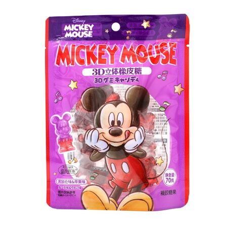 Mickey Mouse 3D Gummy Blackcurrant & Apple