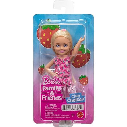 Κούκλα Mattel Barbie: Family &amp; Friends - Club Chelsea Strawberry Mini Doll (JJB33)
